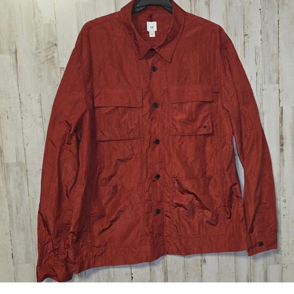 River Island Other - River Island men XL Lightweight Button Nylon Shirt Jacket Windbreaker